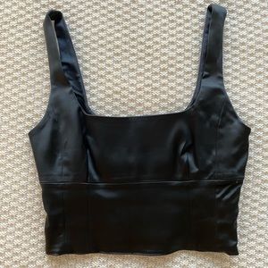 Aritzia Wilfred Satin bustier tank top
